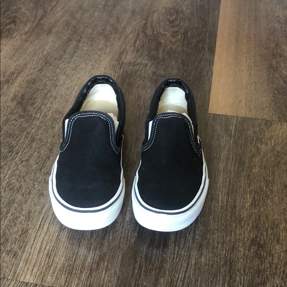 Vans Black & White Classic Slip-On Sneakers